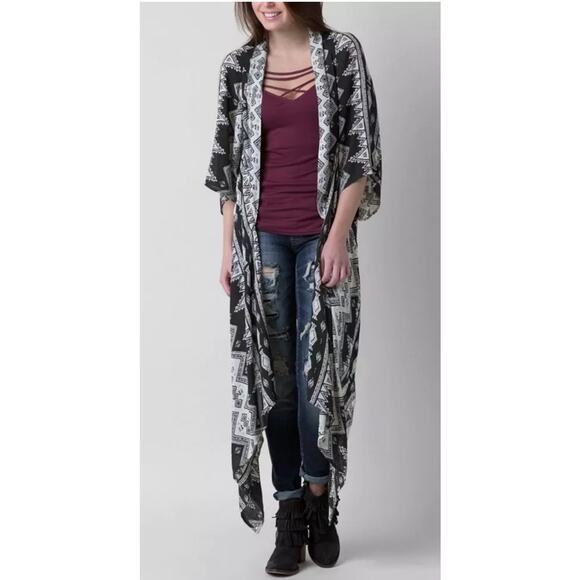 Billabong Always A Dreamer Cardigan Size Small/Medium Beachy Bohemian Surf Aztec - Picture 6 of 14